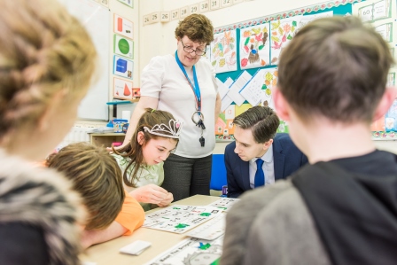 Minister Simon Harris visited St. Joseph’s