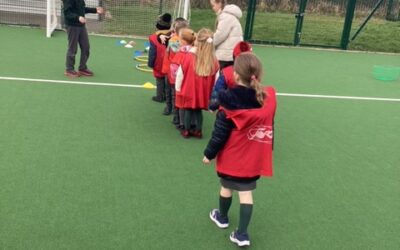 Playground games with Ms. Kelly’s Fifth Class